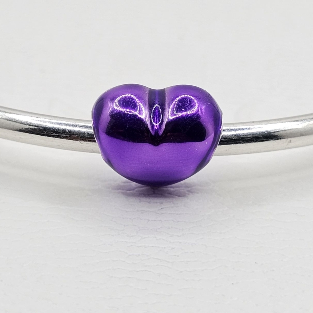 💜 Authentic Pandora HEART CHARM - Picture 2 of 7